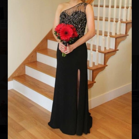 Dresses & Skirts - Terry Costa Black prom dress